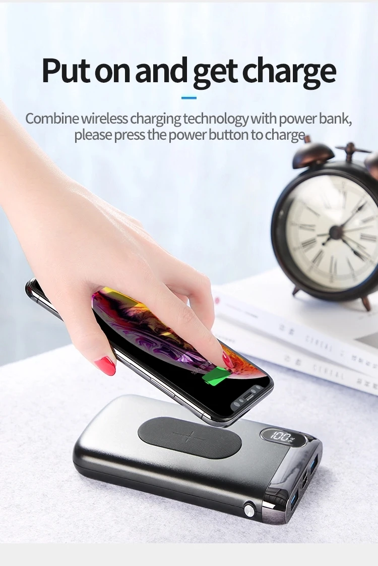 Innisfox Hot Sale Power Bank 20000mah With Wireless Charging - ANKUX.COM