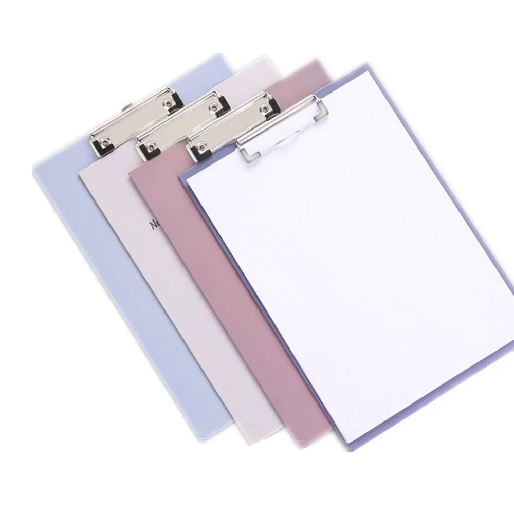 
Factory direct sale custom plastic file folder with clips 
