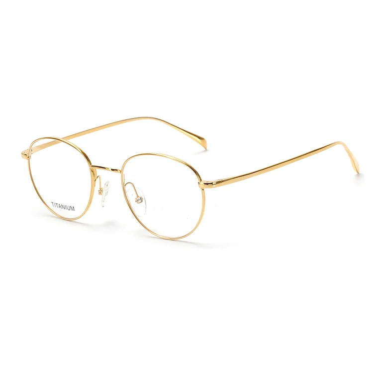 

Ready stock High quality Fashion Round titanium optical eyeglasses frames