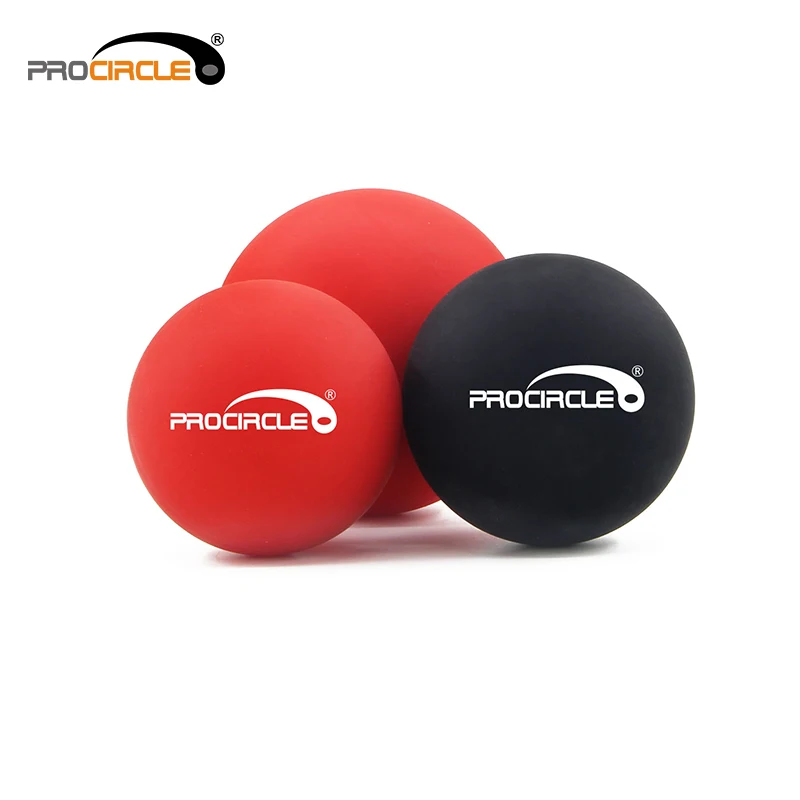 

ProCircle Exercise Hand Ball Therapy Silicone Lacrosse Ball, Blue purple green orange