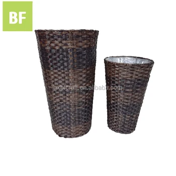 Handmade Rattan Large Plant Pots Planters Indoor Outdoor Garden