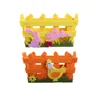 easter bag with cut grass bunny chick design Felt Grass Easter Basket
