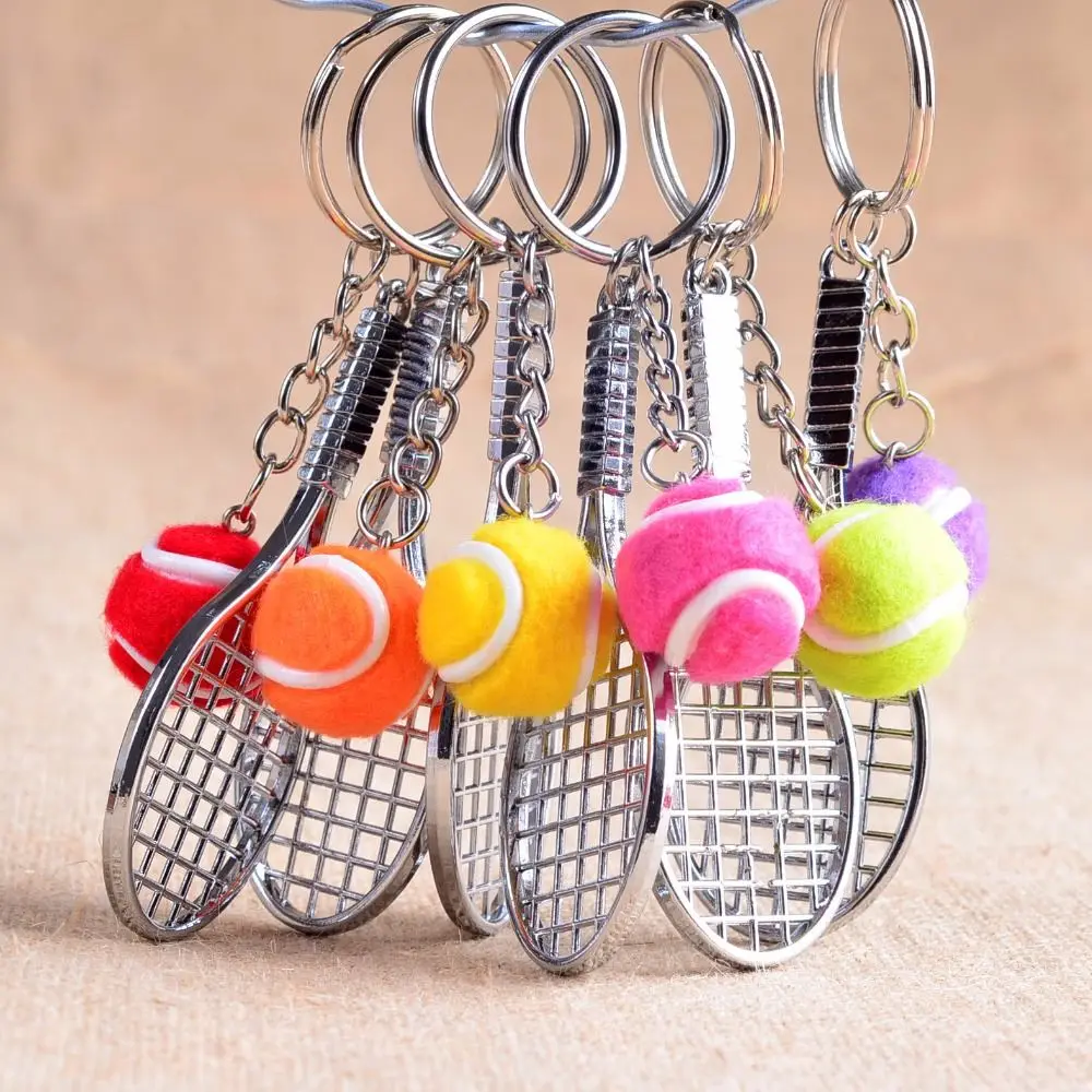 

Mini Tennis Racket Keychain- Cute Sport Tennis Racket Keychain key rings Sports Key Chain women love sports Gifts