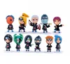Mini Hot Naruto Shippuden Akatsuki 11 Piece Figure Set with Sharingan Base