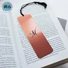 Factory sale personalized laser cutting clip metal bookmark