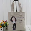 Custom recycled original color 8oz large icon canvas cloth shopping bag cotton