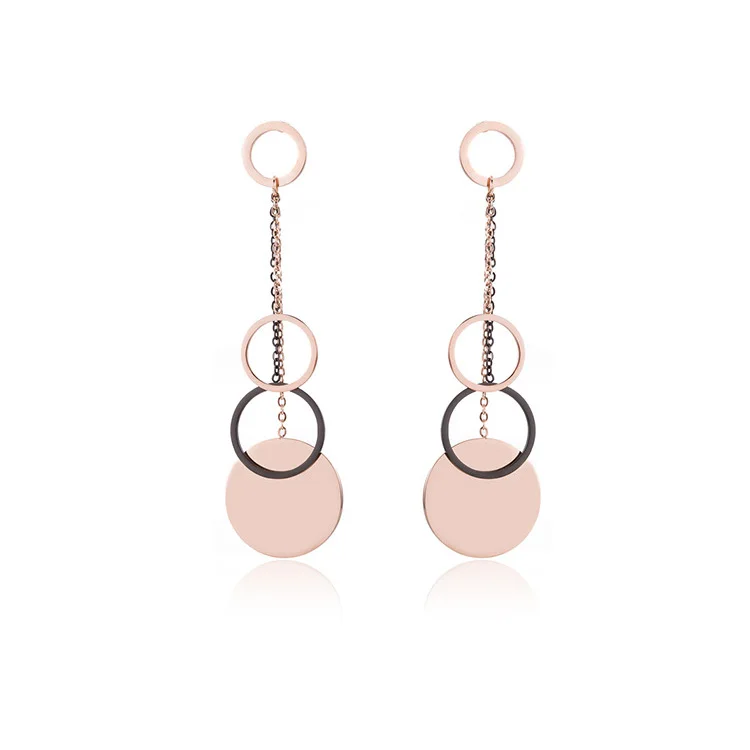

Rose Gold Fashion Jewellery 2019 Contemporary Earrings For Girls