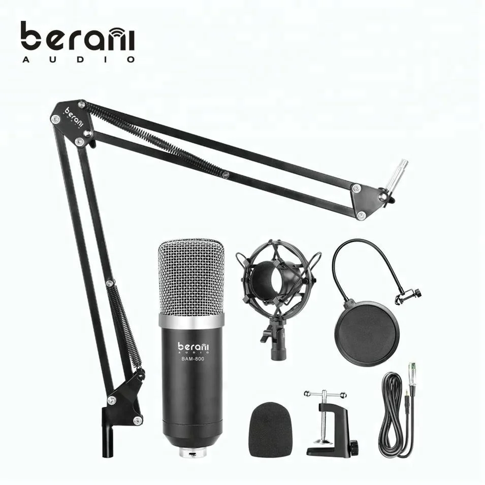 

BAM-800 Berani 800 Professional Condenser Microphone Recording, Black