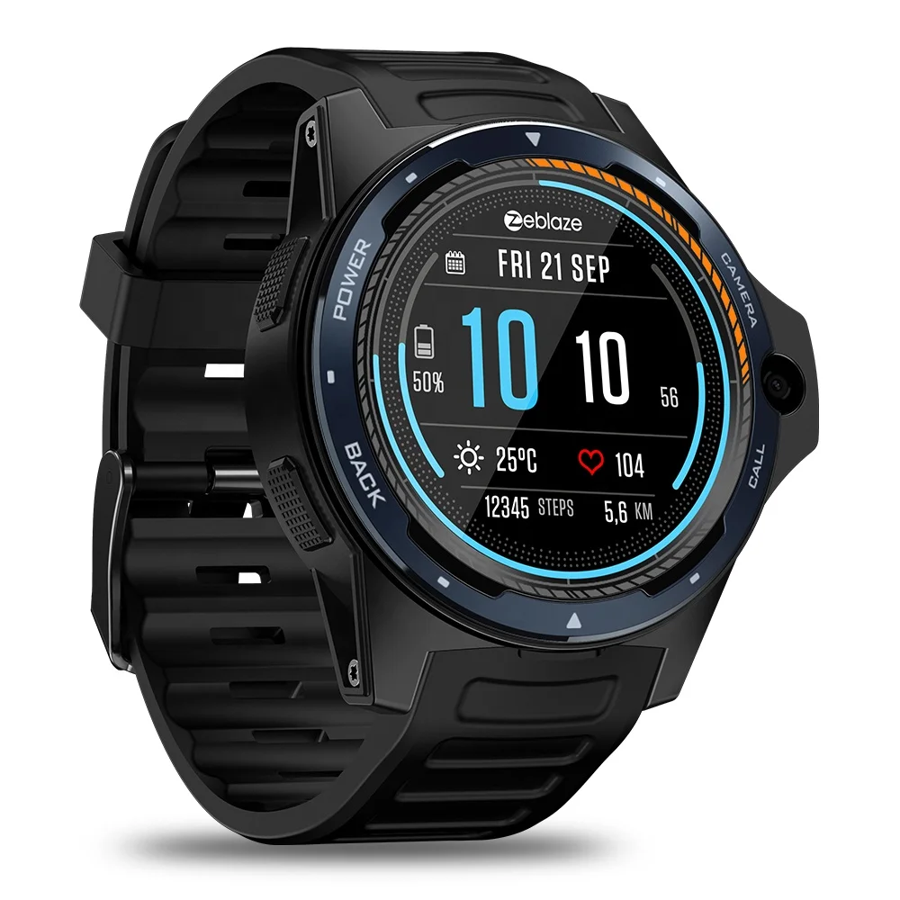 

2019 hot sale 4G SmartWatch 8MP HD Camera 2GB+16GB Dual System GPS 1.39'' Touch Screen Smart Watch Zeblaze THOR5