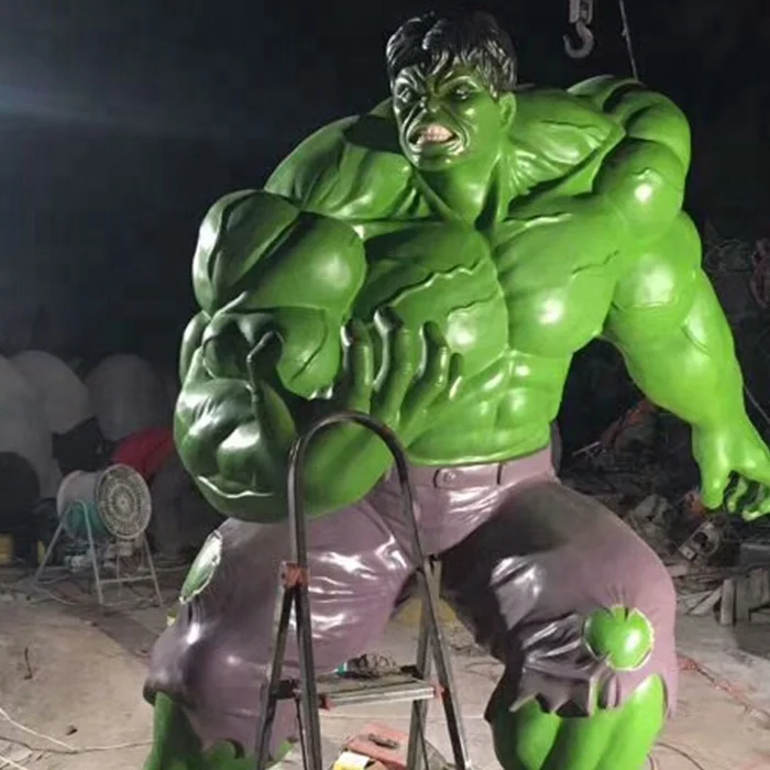 

Movie sculpture  fiberglass hulk statue, Customized