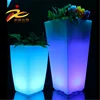 led glowing garden tall pot park plant outdoor plastic flower vase