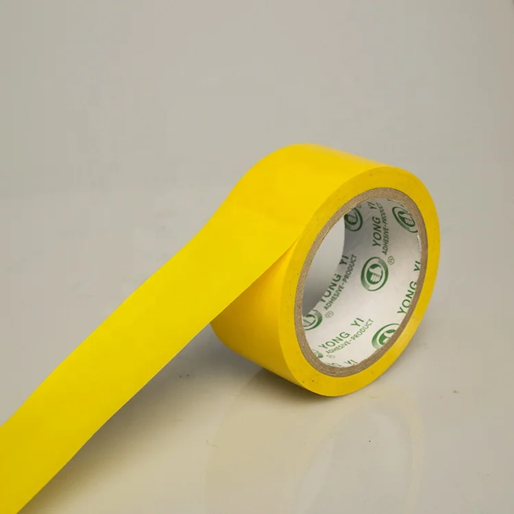 yellow pvc isolation adhesive glue floor warning glue tape