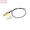 20CM SMA right angle JACK TO IPEX FEMALE connector RF Pigtail cable RG178 uFL/IPX Antenna adapter wire for WIFI/GSM/GPS