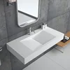SM-8408 First quality Basin, Stone Resin lavabo washroom hanging basin