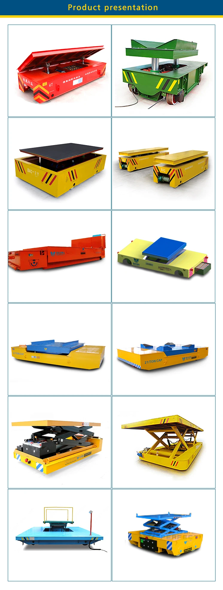 product-712-1881 Safety Durable Hydraulic Scissors Lifting Table Platform Transfer Cart