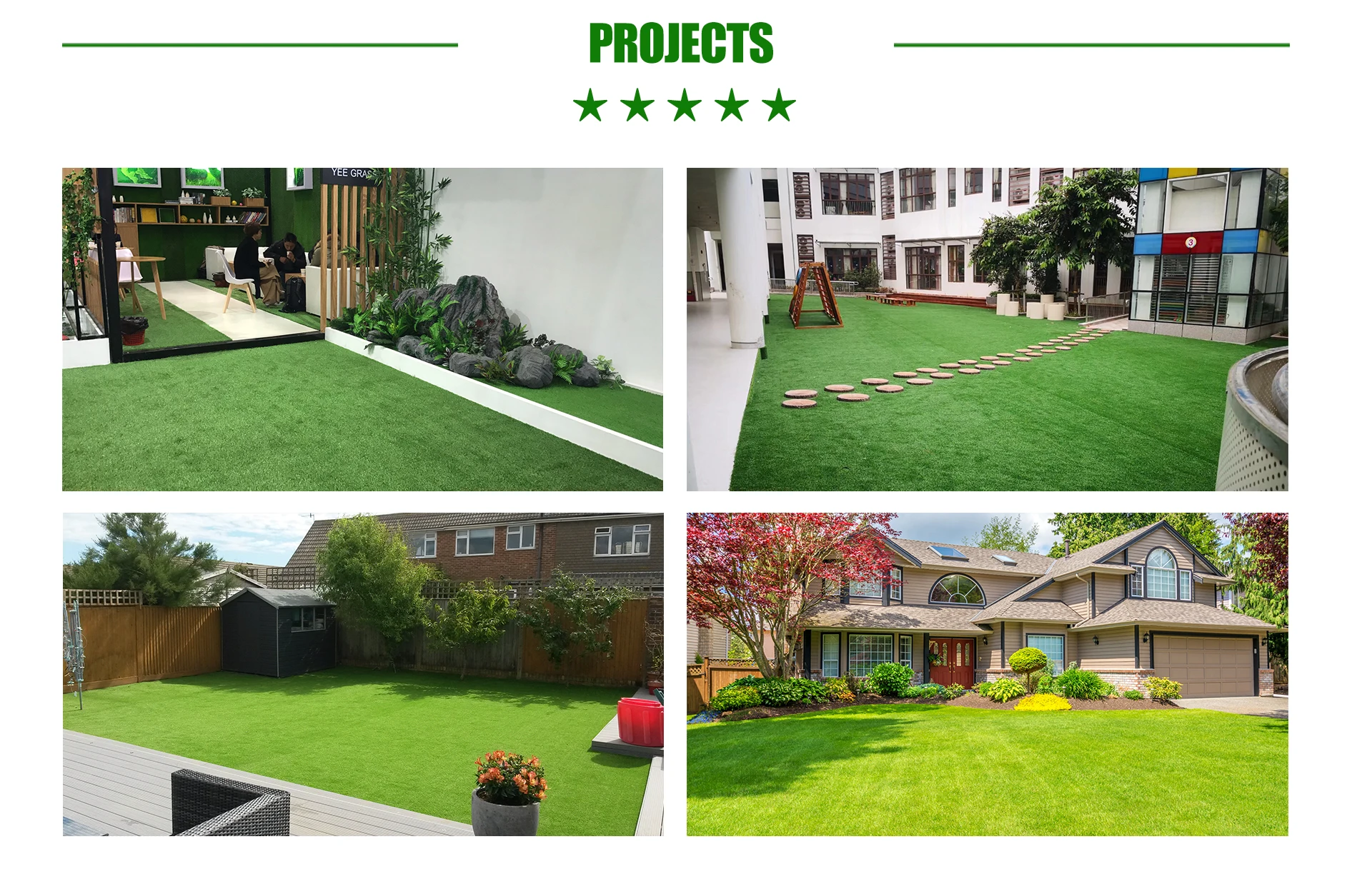 C Shape Turf Grass Heat Reflective Technology Usa Standard Artificial