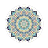 Circle Natural Rubber non slip suede round yoga mat