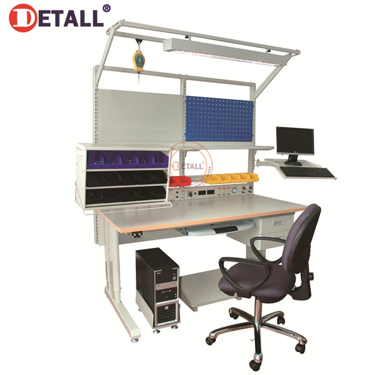 Detall Esd Adjustable Electrical Work Bench For Smt Factory Buy Esd