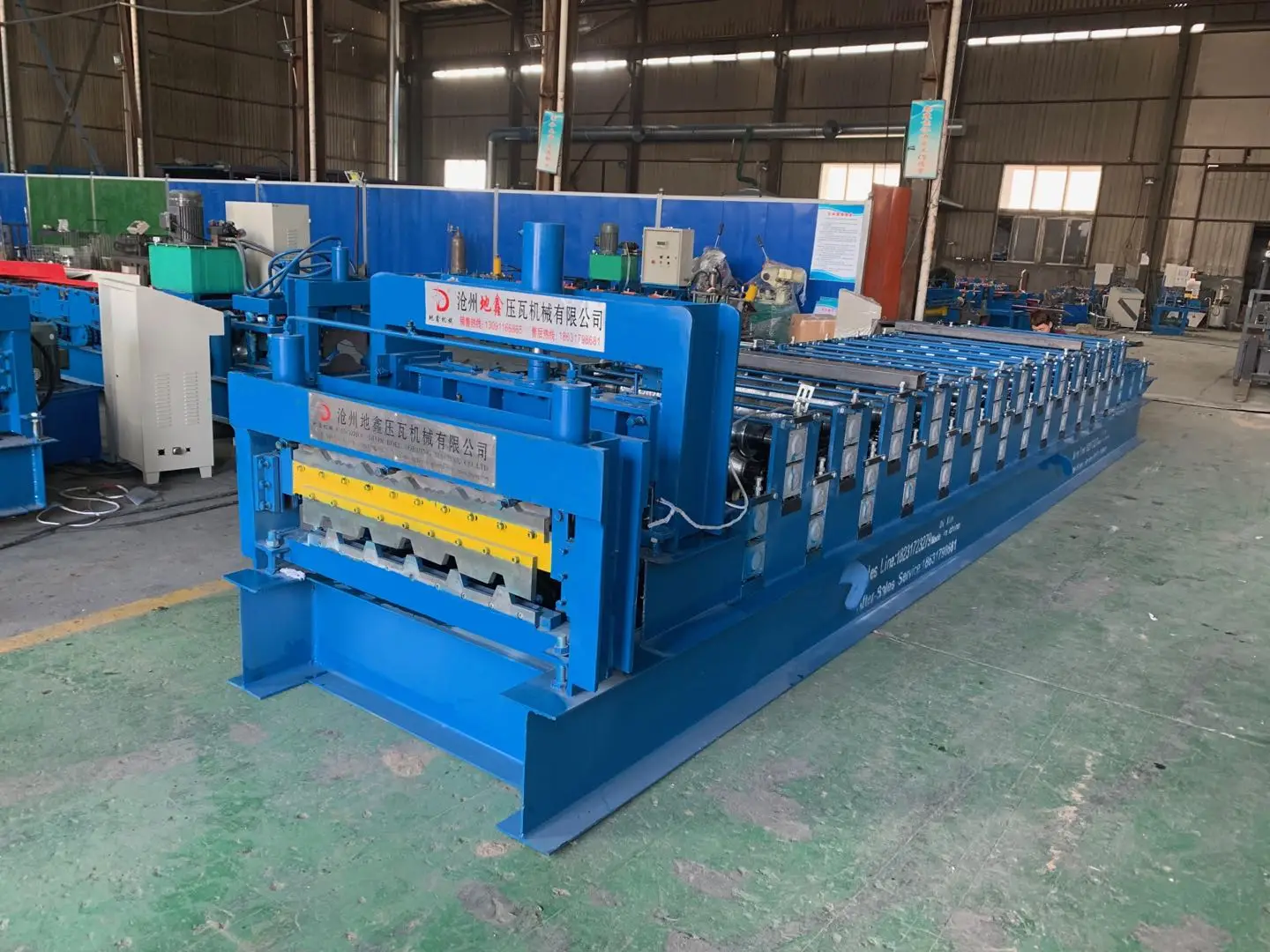 Color Steel Trapezoidal Tile And Glazed Tile Double Layer Roof Wall Panel Roll Forming Machine