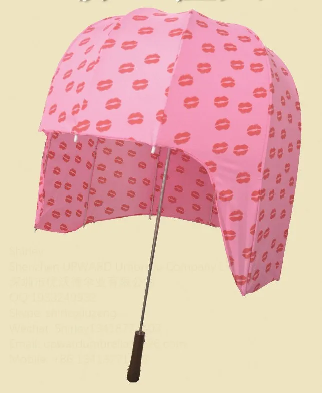 Beautiful Cute Helmet Fancy Umbrella Head With Custom Logo Print Helmet