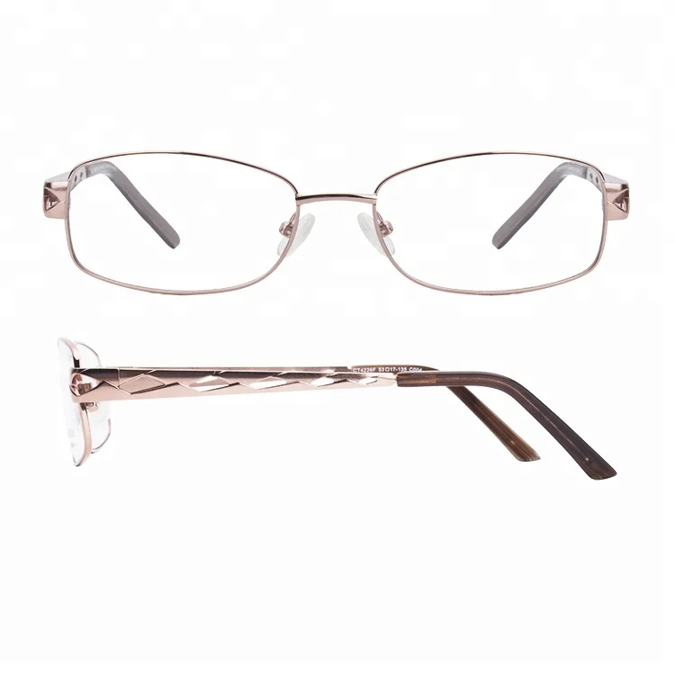 

Unique design stainless steel eyewear frame vintage special temple optical frame for unisex