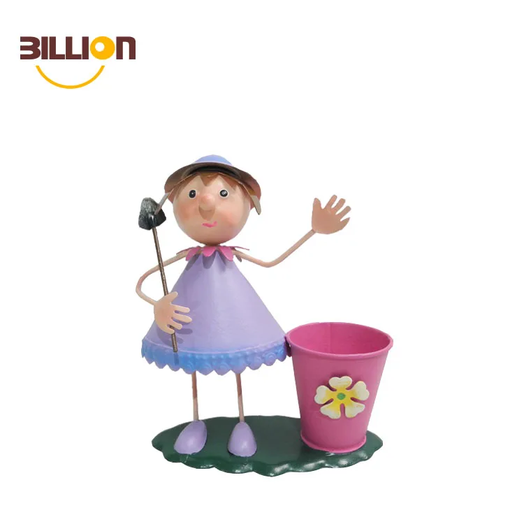 

Wholesale Powder Coated Mini Metal Flower Pot
