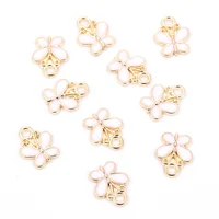 

Lovely Charms Enamel Charms for DIY Jewelry Making Accessories Zinc Alloy Charms for Jewelry Making Butterfly 15x12mm
