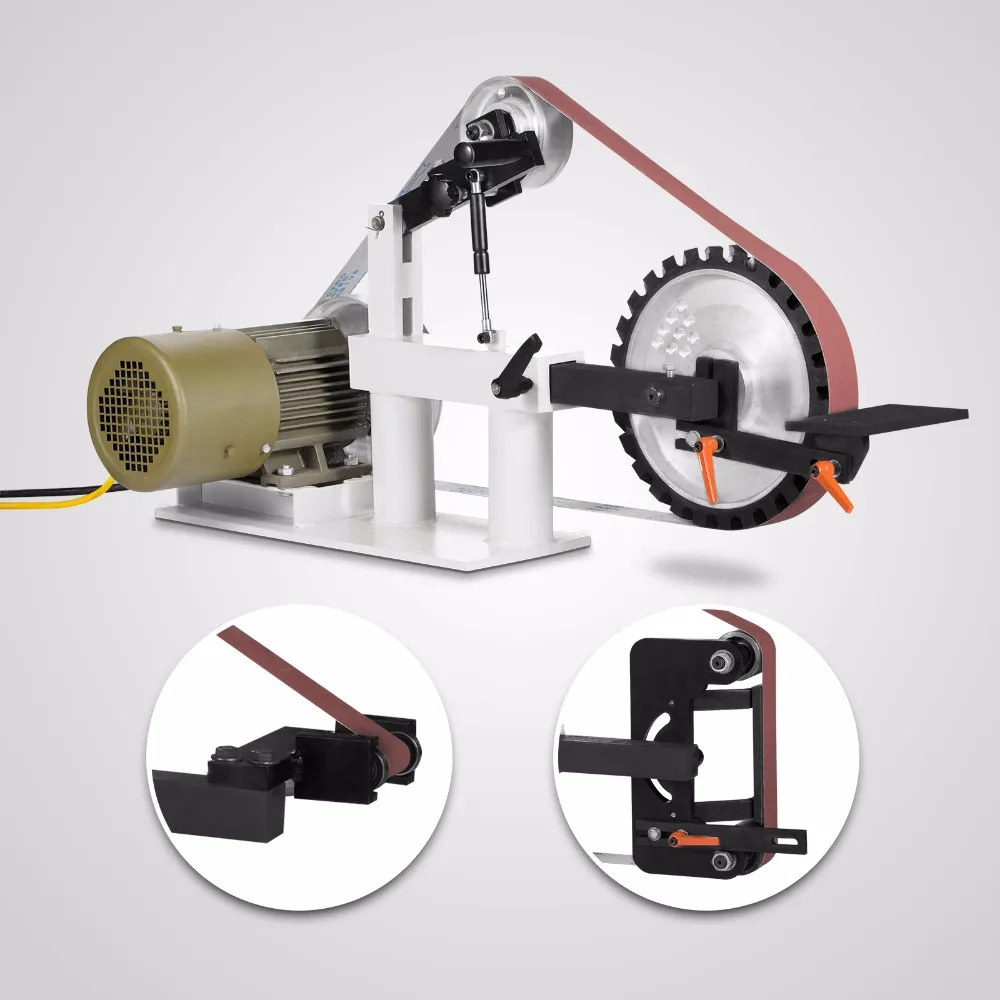 Belt Sander 2 X 82 Inch Belt Grinder Sander 1.5 Kw 2 Hp Variable Speed Belt Sander Machine For