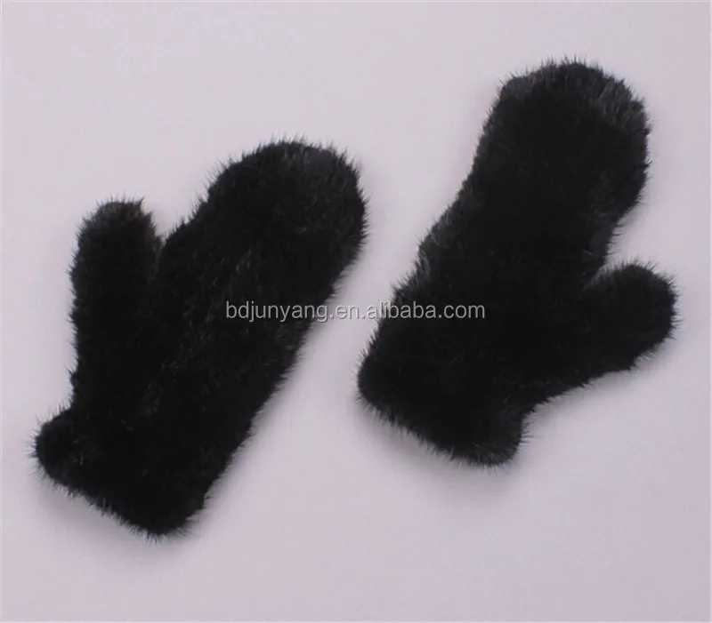 fur massage gloves