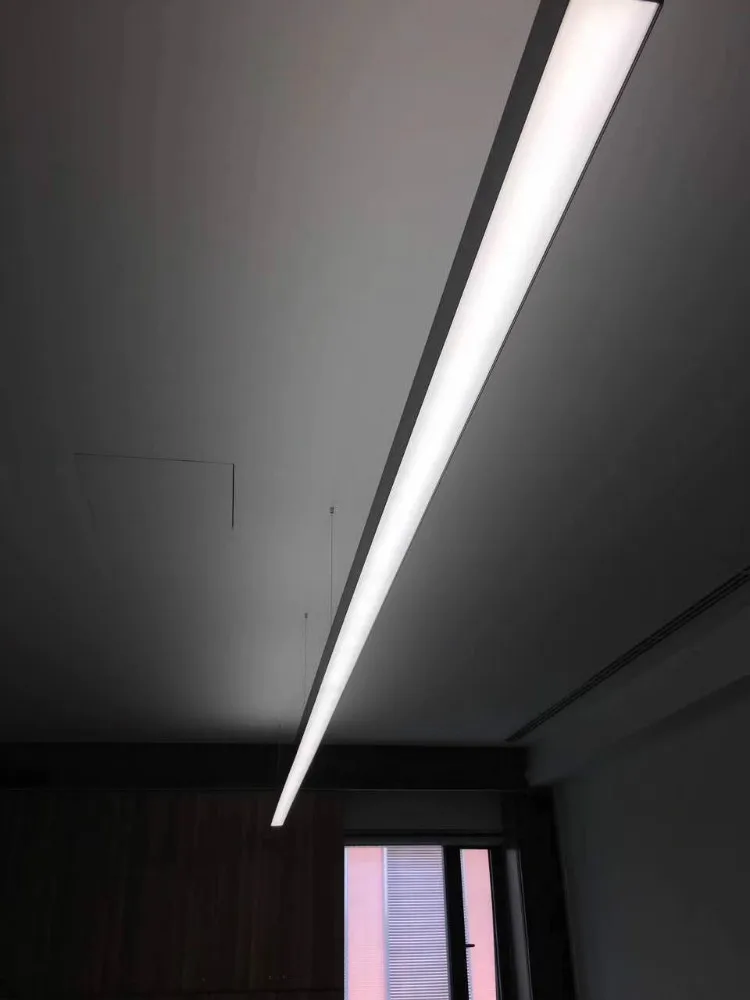 XiongYu 205 aluminio oficina lineal LED moderna lámpara colgante