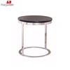modern portable pdf top steel base side coffee bar table