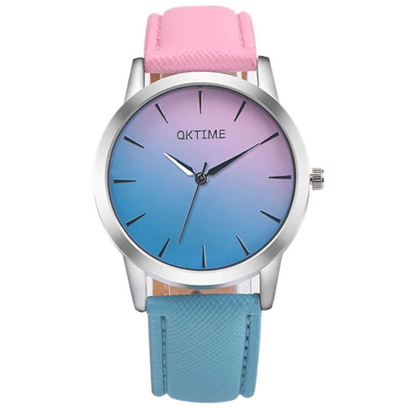 

WJ-6674 Multicolor Color Fashion Leather Strap Wholesale Cheap Lady Wrist Watch