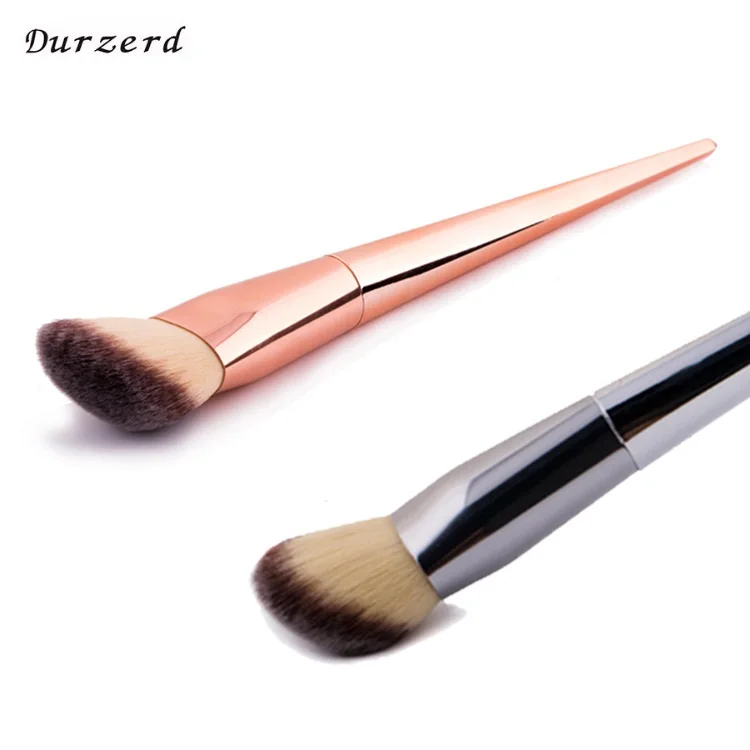 

Single Round Head Silver Rose Gold Diamond Makeup Foundation Brush