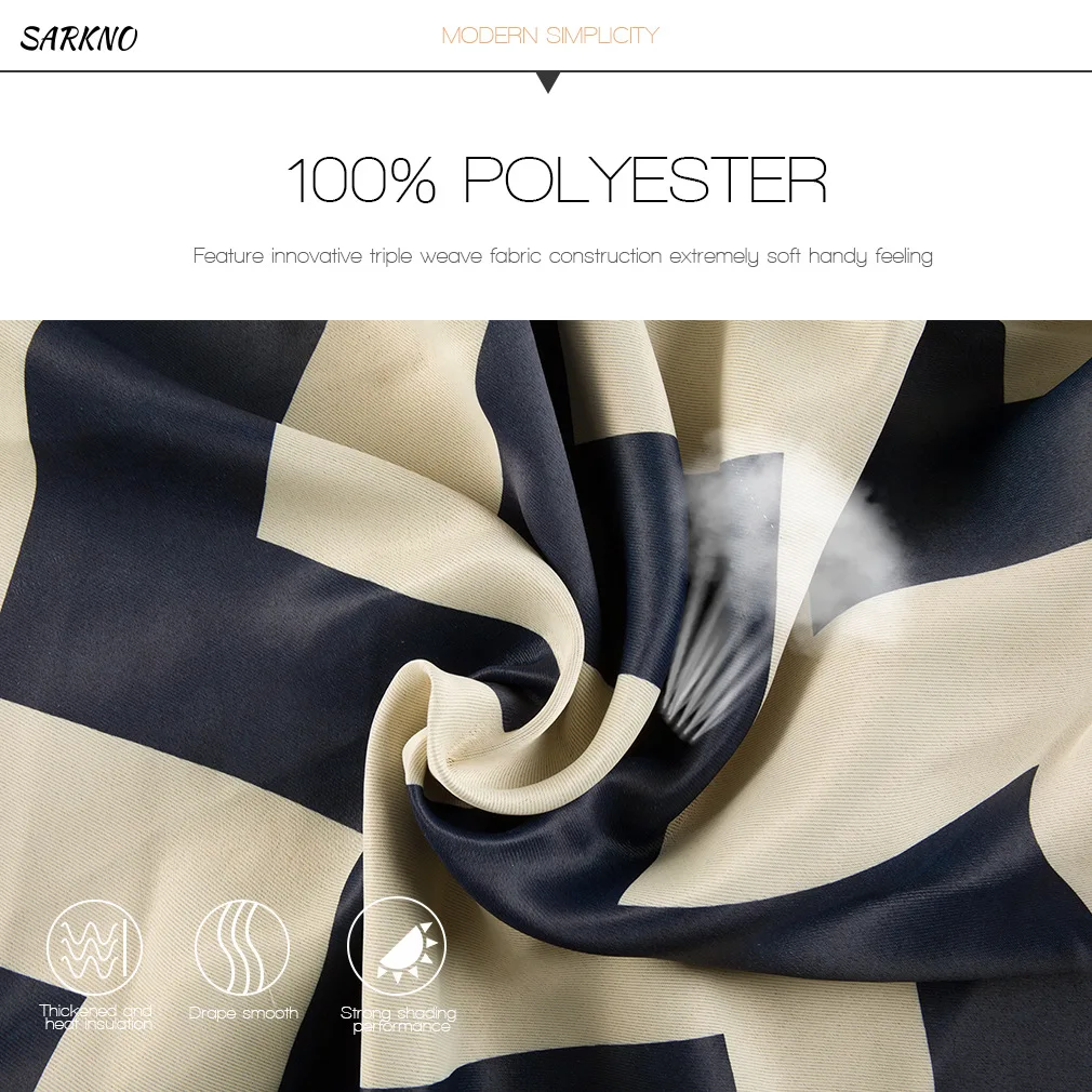 2018 New fashion desgin  striped blackout curtain ready made