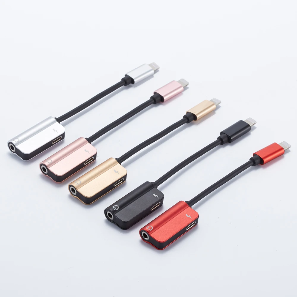 

2 in 1 Adapter 8 pin to 3.5mm Audio Jack + Charging for iPhone