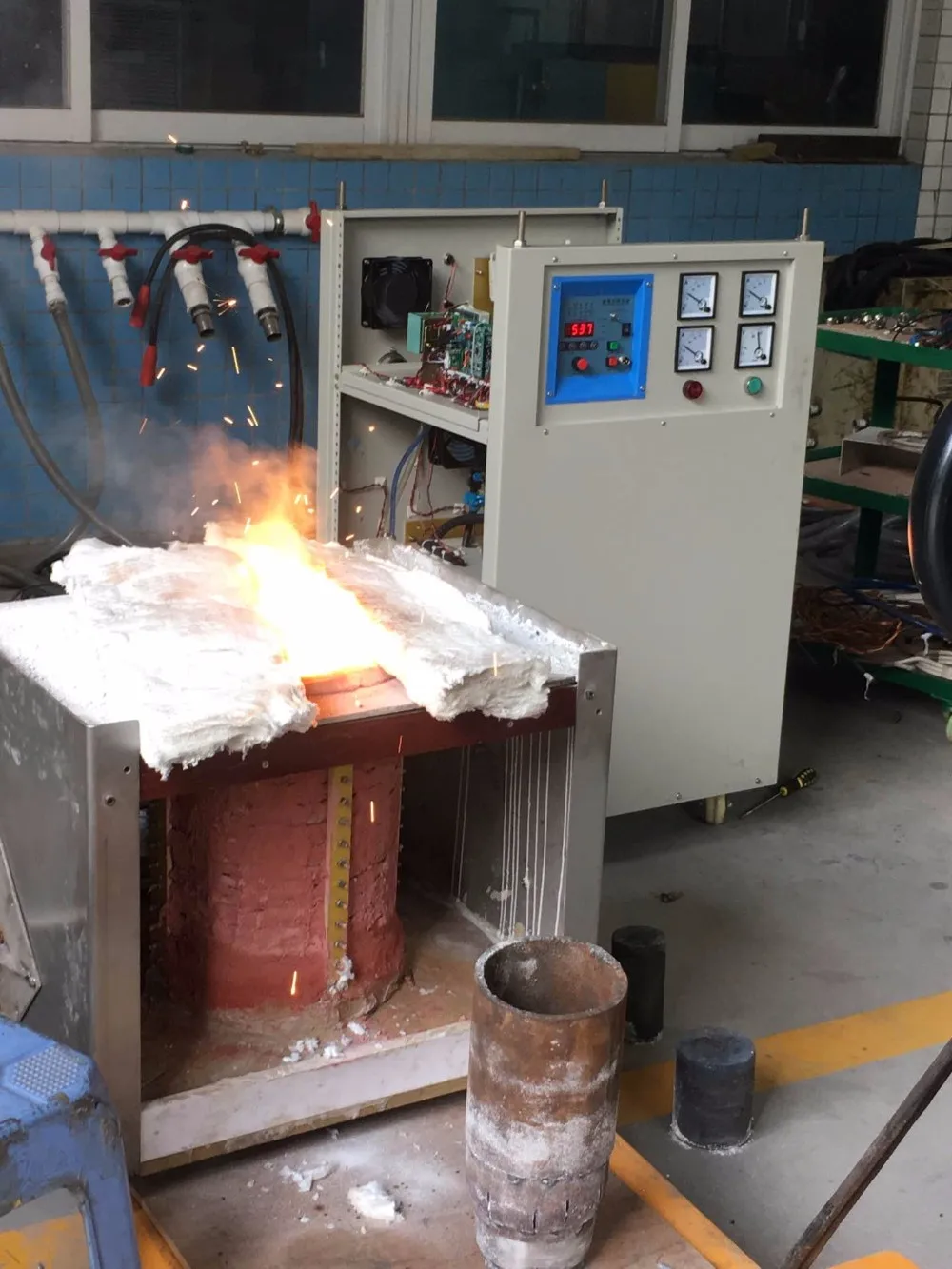 3000W High-frequency Induction Heating Machine ZVS Induction Heater Silver Gold Melting Furnace 220V 110V