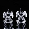 Pujiang wholesale good quality cute elephant shape crystal glass animal furnishing articles for gift
