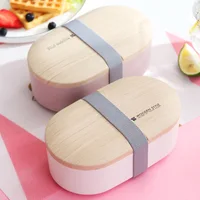 

hot selling doublelayers portable food container leakproof lunch box bento with cutlery for teens and adults