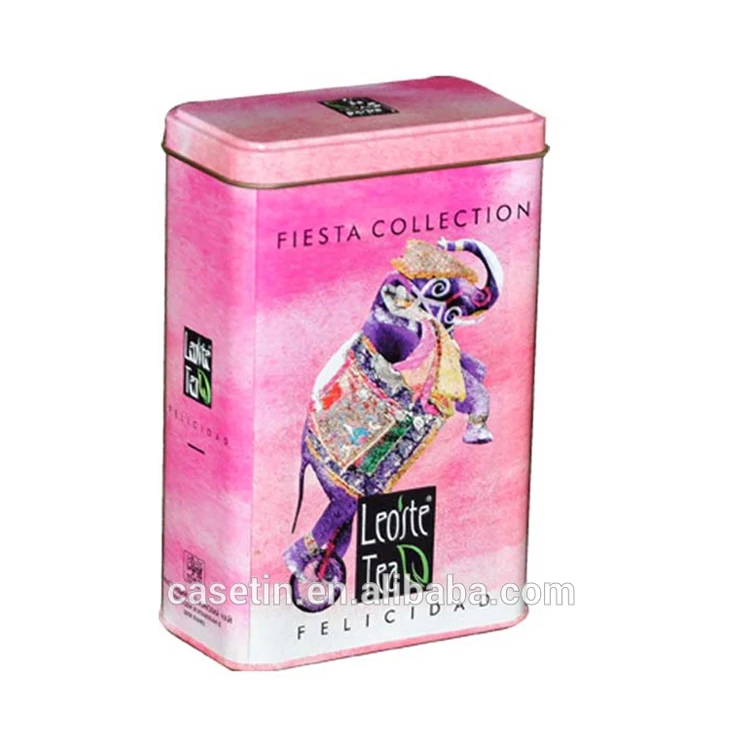 Customized tin box chinese tea packaging factories square metal paint can