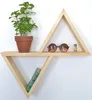 Wooden triangle wall shelf key storage & display 2019