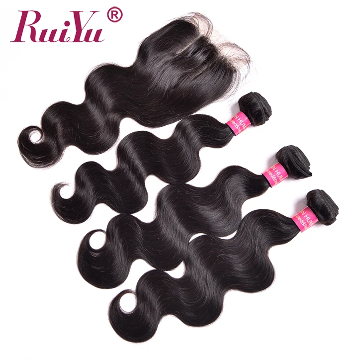 

Hot selling cheap human hair bundles with lace closure, Nature color;#1;#1b