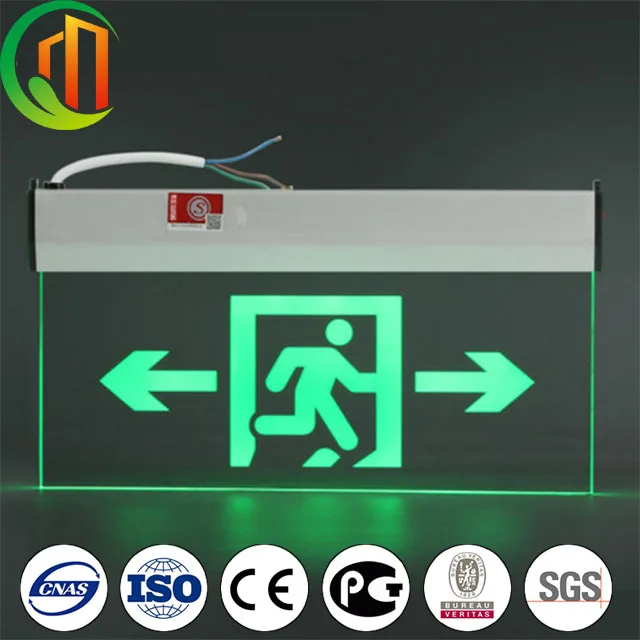 2018 new led exit sign emergency lighting for sale