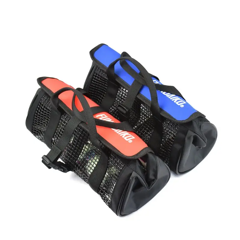 

Funadaiko portable hollow custom fishing lure bags jigging lure bags for metal jig popper lures and other tools equipment, Red and blue