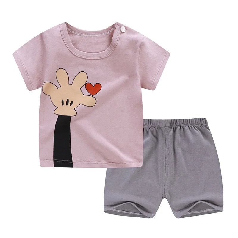 

Summer baby boys clothing set short cloths 2 pieces children t-shirt suit, Customized