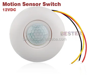 Dc12v 24v Pir Vacancy Motion Sensor Light Switch Automatic 360