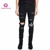 Xintang new style cheap wholesale ripped jeans denim pent biker ripped skinny jeans for men