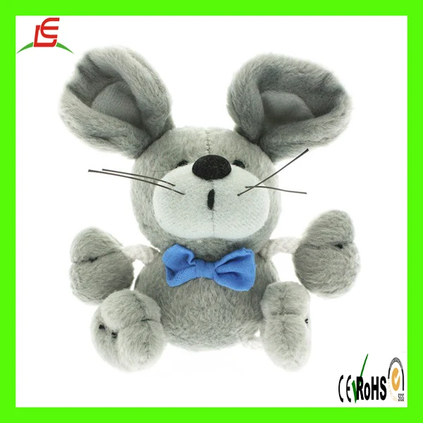 grey mouse stuffed animal