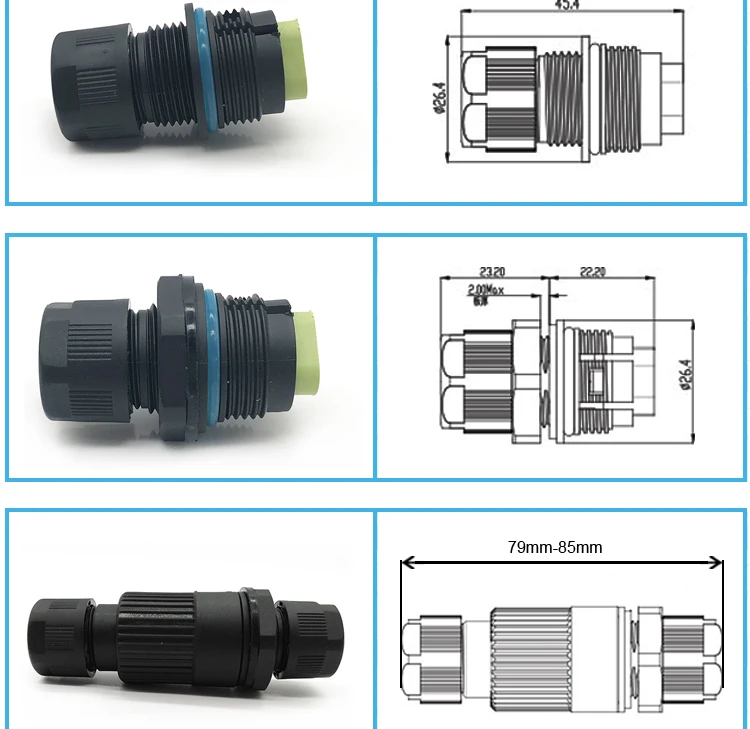 waterproof connector,waterproof wire connector,waterproof cable connector,waterproof electrical connector,waterproof circular connector,2 pin connector, circular connector,3 pin connector.