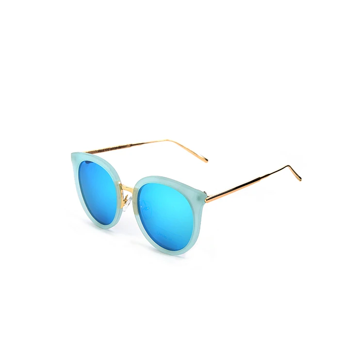 

FONHCOO Wholesale Oem Customized Blue Frame Thin Temple Unisex Plastic Sunglasses, Any colors is available