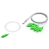 PLC splitter for FTTH PON network, 1x8 mini/steel tube/pipe fiber optic PLC splitter